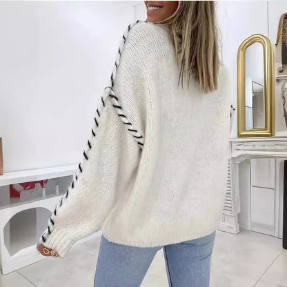Pull en tricot à manches longues